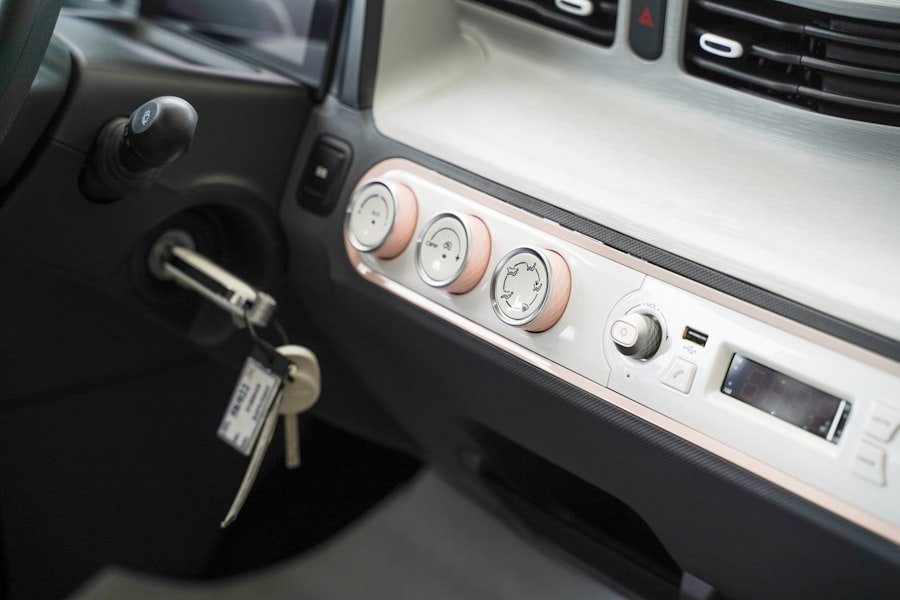 Car key in the ignition — automotive locksmith service